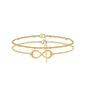 14K Gold Layered Chain Bracelet – Dainty Adjustable Luxury Bracelet for Women