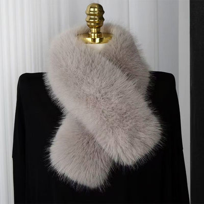 Luxury Faux Fur Winter Scarf – Elegant All-Match Neck Warmer