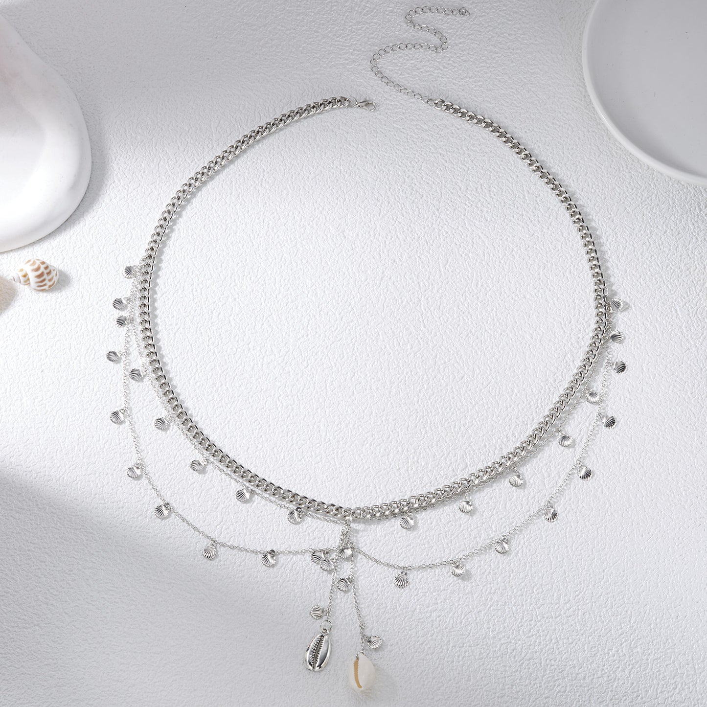 Shell Scallop Waist Chain – Elegant Beach Body Jewelry