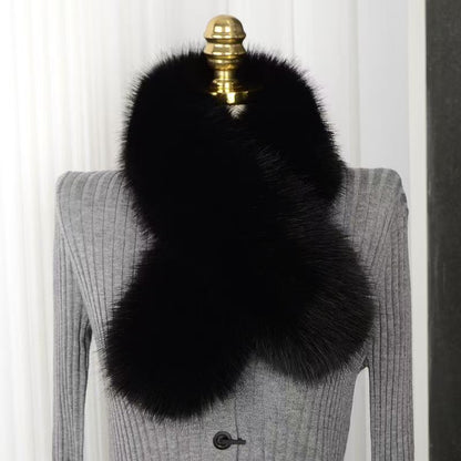 Luxury Faux Fur Winter Scarf – Elegant All-Match Neck Warmer