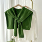 Preppy Shawl – All-Match Solid Colour Knitted Scarf