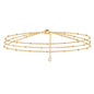 14K Gold Dainty Layered Bracelet