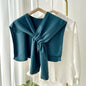 Preppy Shawl – All-Match Solid Colour Knitted Scarf