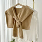 Preppy Shawl – All-Match Solid Colour Knitted Scarf
