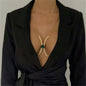 Diamond Tassel Body Chain – Elegant Chest Jewelry Accessory