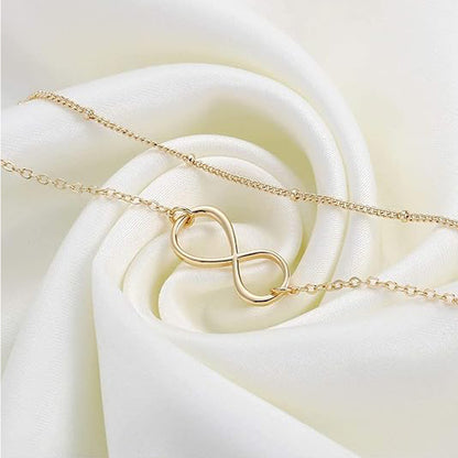 14K Gold Layered Chain Bracelet – Dainty Adjustable Luxury Bracelet for Women
