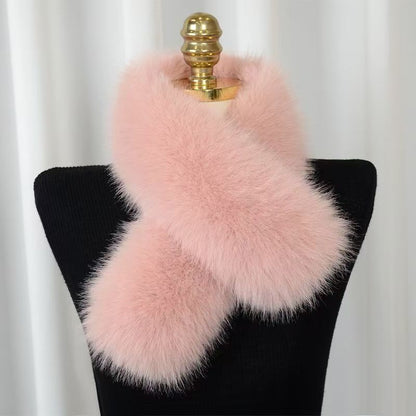 Luxury Faux Fur Winter Scarf – Elegant All-Match Neck Warmer