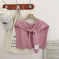 Preppy Shawl – All-Match Solid Colour Knitted Scarf