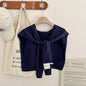 Preppy Shawl – All-Match Solid Colour Knitted Scarf