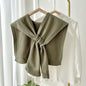 Preppy Shawl – All-Match Solid Colour Knitted Scarf