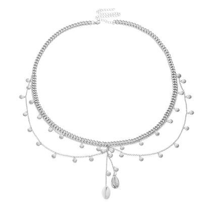 Shell Scallop Waist Chain – Elegant Beach Body Jewelry