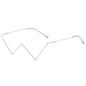 Facelets Diamond V-Frame Glasses – Luxury Half-Frame Statement Shades
