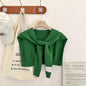 Preppy Shawl – All-Match Solid Colour Knitted Scarf