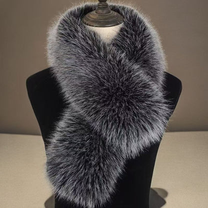 Luxury Faux Fur Winter Scarf – Elegant All-Match Neck Warmer