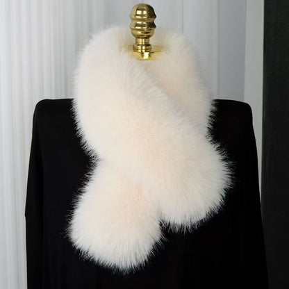 Luxury Faux Fur Winter Scarf – Elegant All-Match Neck Warmer