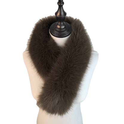Luxury Faux Fur Winter Scarf – Elegant All-Match Neck Warmer