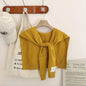 Preppy Shawl – All-Match Solid Colour Knitted Scarf