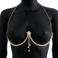 Diamond Tassel Body Chain – Elegant Chest Jewelry Accessory